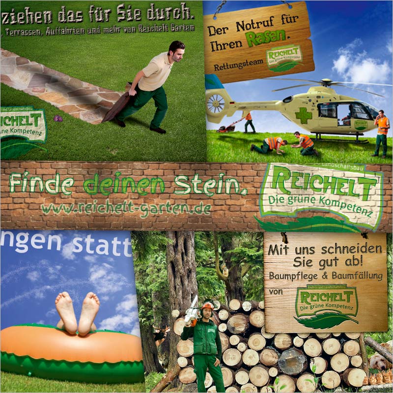 Referenz Bildcollage + Werbebild der Werbeagentur und Kreativagentur Aargau