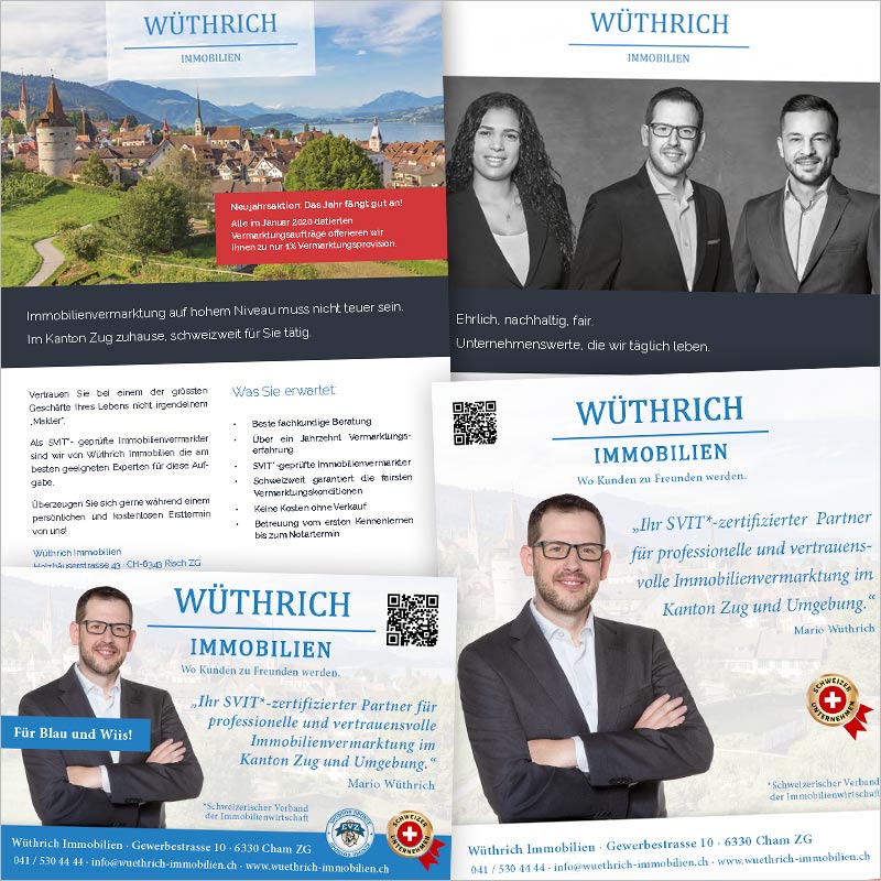 Referenz Flyer Grafikdesign der Werbeagentur und Kreativagentur Aargau